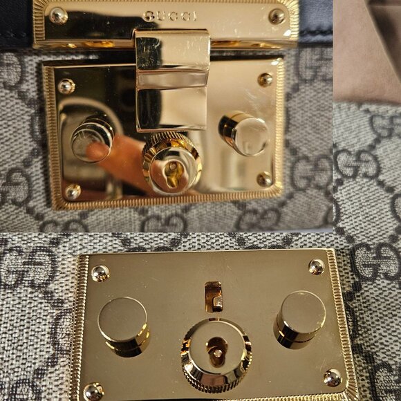 Authentic Gucci Small GG Supreme Padlock Bag - Picture 6 of 17